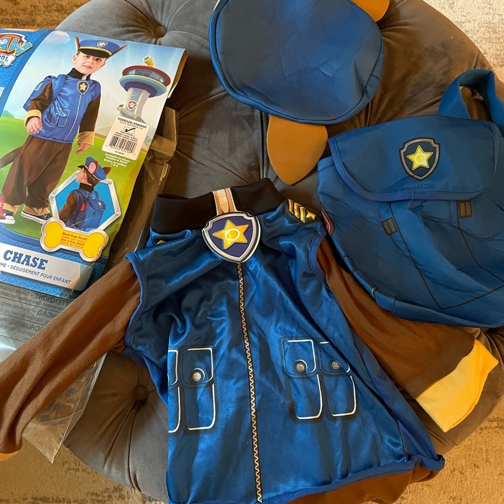 Paw Patrol Costume chase. 2-4t